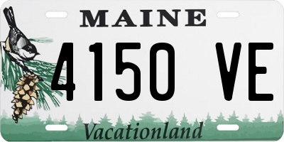ME license plate 4150VE
