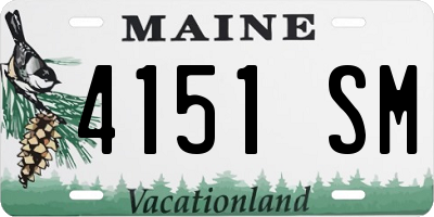 ME license plate 4151SM