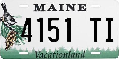 ME license plate 4151TI
