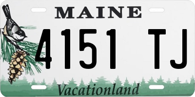 ME license plate 4151TJ