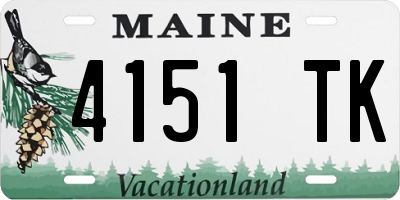 ME license plate 4151TK