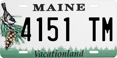 ME license plate 4151TM