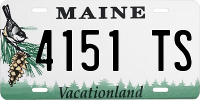 ME license plate 4151TS