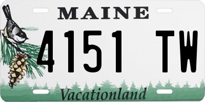 ME license plate 4151TW