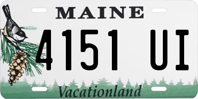 ME license plate 4151UI