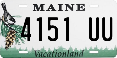 ME license plate 4151UU