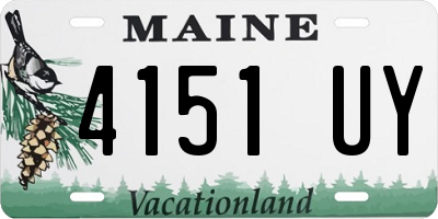 ME license plate 4151UY