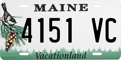 ME license plate 4151VC
