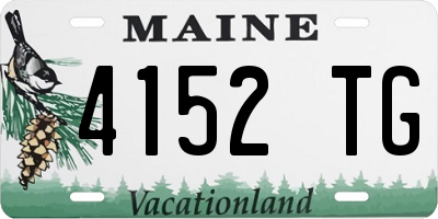 ME license plate 4152TG