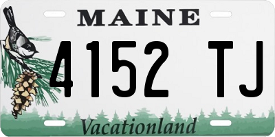 ME license plate 4152TJ