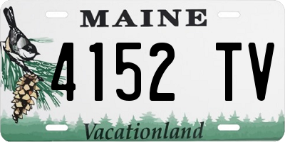 ME license plate 4152TV