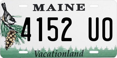 ME license plate 4152UO