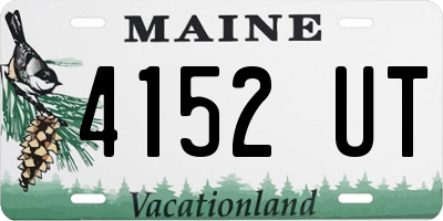 ME license plate 4152UT