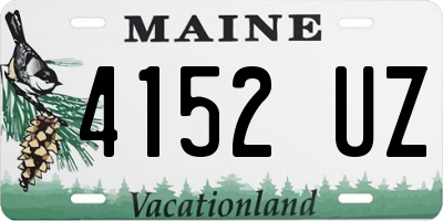 ME license plate 4152UZ