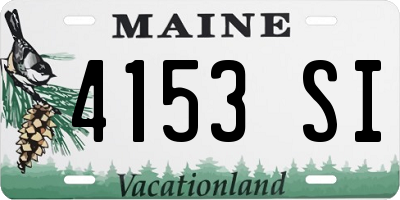 ME license plate 4153SI