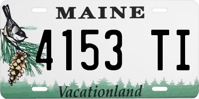 ME license plate 4153TI