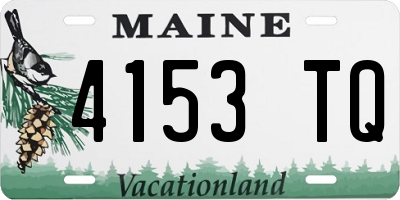 ME license plate 4153TQ