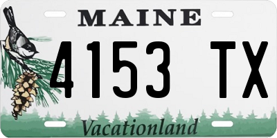 ME license plate 4153TX
