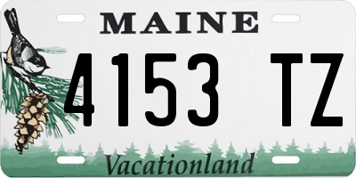 ME license plate 4153TZ