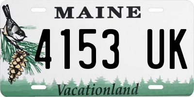 ME license plate 4153UK