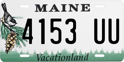 ME license plate 4153UU