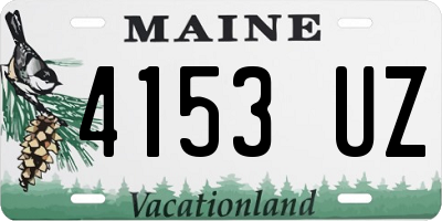 ME license plate 4153UZ