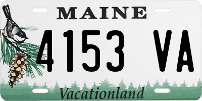 ME license plate 4153VA