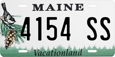ME license plate 4154SS
