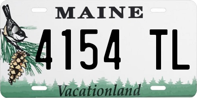 ME license plate 4154TL