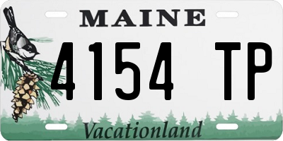 ME license plate 4154TP