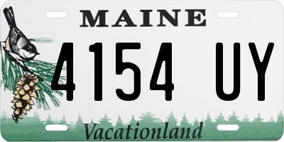 ME license plate 4154UY