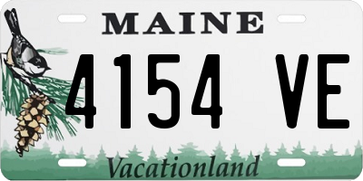 ME license plate 4154VE