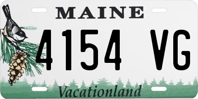 ME license plate 4154VG