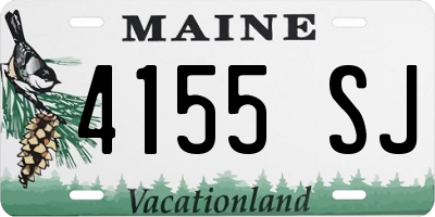 ME license plate 4155SJ