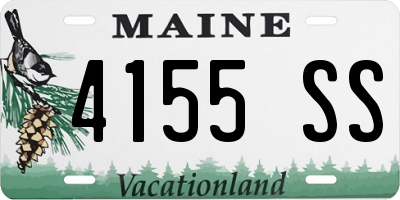 ME license plate 4155SS
