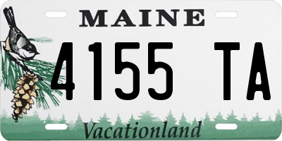 ME license plate 4155TA