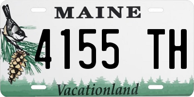 ME license plate 4155TH