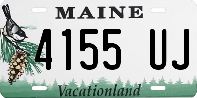 ME license plate 4155UJ