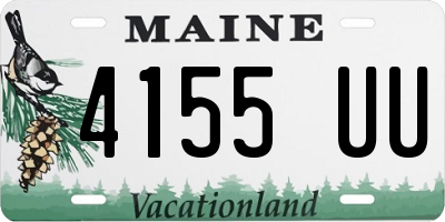 ME license plate 4155UU