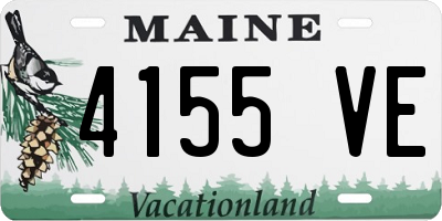 ME license plate 4155VE