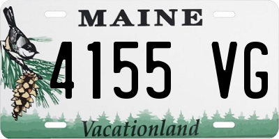 ME license plate 4155VG