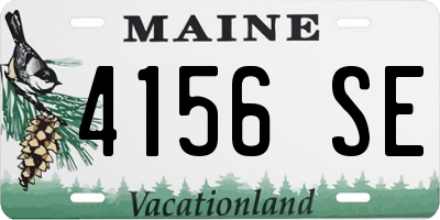 ME license plate 4156SE