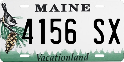 ME license plate 4156SX