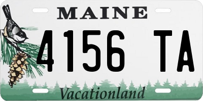 ME license plate 4156TA
