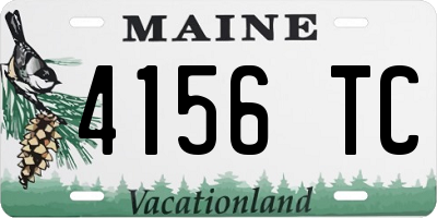 ME license plate 4156TC