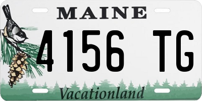ME license plate 4156TG