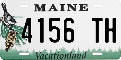 ME license plate 4156TH