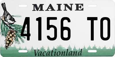 ME license plate 4156TO