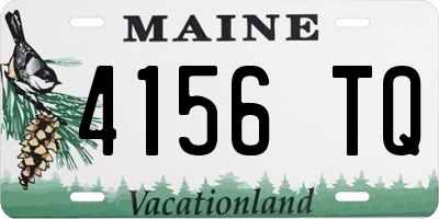 ME license plate 4156TQ
