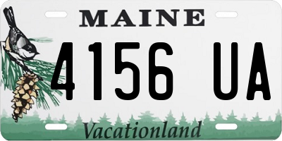 ME license plate 4156UA